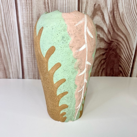 Handmade in Mexico Clay Vase - Picture 3 of 6